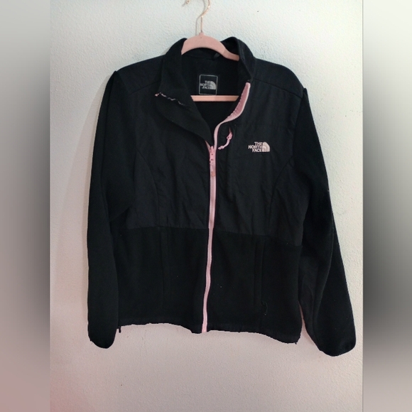 The North Face Women's Black Jacket with Pink Accents - Picture 1 of 5